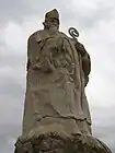 Statue de saint Trophime dominant la vallée de l’Ouvèze, Buis-les-Baronnies, Drôme.