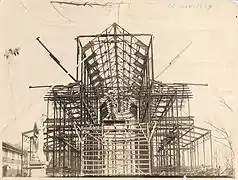 Élévation de la structure, en date du 12 novembre 1924.