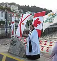 Inauguration, en 2009, d'un monument rappelant l'histoire des pêcheries jersiaises en Gaspésie fondées par le marchand jersiais Charles Robin de Saint-Aubîn