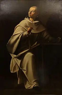Philippe Quantin, Saint Bernard écrivant, musée des beaux-arts de Dijon.