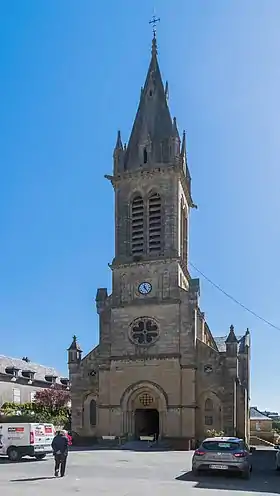 La commune de Laissac (ici, l'église).