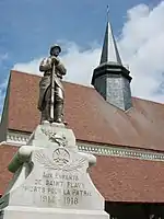 Poilu au repos (monument aux morts)