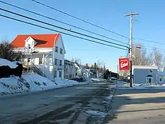 La rue Principale à Saint-François-Xavier-de-Brompton.