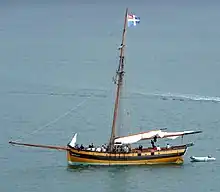 Le Renard réplique du bateau du corsaire Surcouf à Saint Malo.