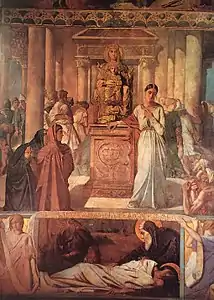 Sainte Marie l'Égyptienne (1841-1842), fresque par Théodore Chassériau