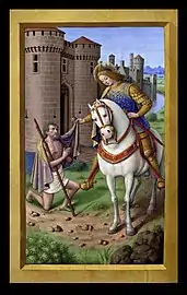 Miniature des Grandes Heures d'Anne de Bretagnepar Jean Bourdichon, XVIe siècle.