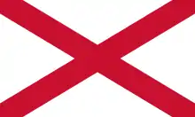 Drapeau de l'Irlande (drapeau de saint Patrick).