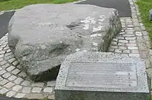 La pierre tombale présumée de saint Patrick