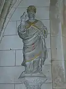 Statue de Saint Saturnin, patron de l'église d'Hondouville.jpg