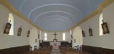 L'intérieur de l'église.