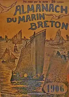 « Almanach du marin breton » 1906, page de couverture