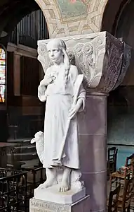 Eugène Bénet, Sainte-Geneviève enfant (cathédrale Sainte-Geneviève-et-Saint-Maurice de Nanterre).