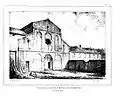 Façade de l'église abbatiale (Digot et Chatelain, 1857)