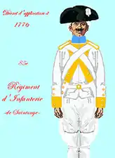 régiment de Saintonge de 1776 à 1779