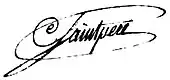 signature de Claude Saintpère