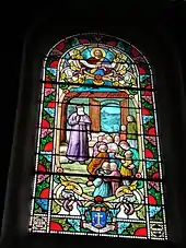 Église de Saïx, vitrail par Louis-Victor Gesta.