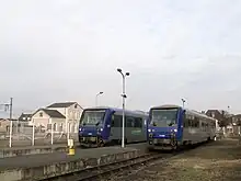 Le terminus du Chemin de fer du Blanc-Argent (Ligne de Salbris au Blanc).