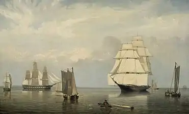 Fitz Henry Lane, Le Port de Salem, 1853.
