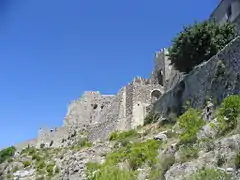 Château Arechis, vue rapprochée.