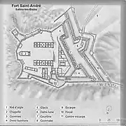 Plan du fort en 1693.