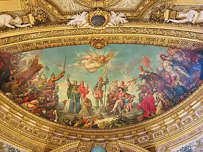 La France sous les Capétiens, les Valois et les Bourbons (1855), Paris, palais du Luxembourg, abside est de la salle du Trône.