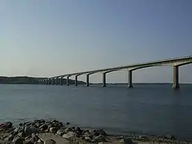 Le pont de Sallingsund vu depuis Salling.