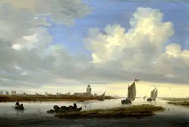 Vue de Deventer (1657), de Salomon van Ruysdael.