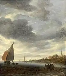 Lagune avec un voilier (1660)Gemäldegalerie (Berlin)