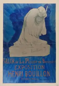 Salon de La Plume, exposition Henri Bouillon, mai 1897, affiche.