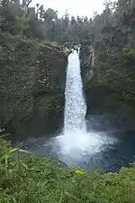 La cascade du Puma (Salta de la Leona) en été