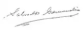 Signature de Salvador Garmendia