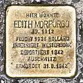 Plaque commémorative à Salzbourg (Autriche) pour Edith Morpurgo (1912-1942), assassinée au camp nazi d'Auschwitz (Pologne).
