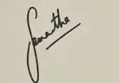 signature de Samantha Akkineni