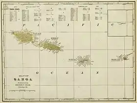 carte : Géographie des Samoa américaines