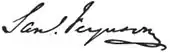 signature de Samuel Ferguson