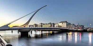 Le Pont Samuel Beckett à Dublin.