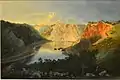 Samuel Jackson, Les Gorges de la rivière Avon au coucher du soleil v. 1825, aquarelle et gouache sur papier, Bristol, Museum and Art Gallery.