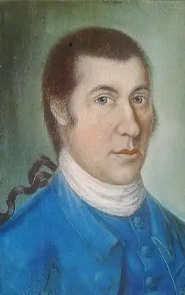 Samuel McIntire, pastel attribué à Benjamin Blyth (vers 1786)