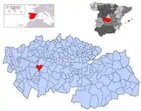 Localisation de San Bartolomé de las Abiertas