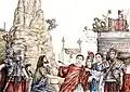 Saint Césaire diacre plainte le sacrifice humain de Lucien.