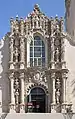 Façade du musée de l'Homme de San Diego, dans le parc Balboa.