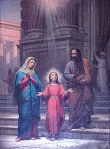 Painting of the Holy Family by Pietro Gagliardi