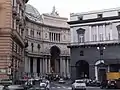 Vue de la Galleria Umberto I et de l'arrière du Teatro San Carlo