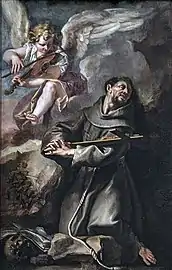 Saint François réconforté par l'ange