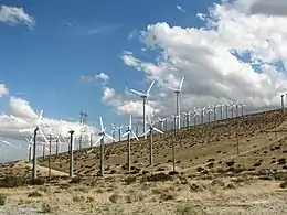 Nouvelle ferme éolienne de San Gorgonio Pass.