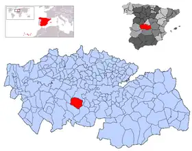 Localisation de San Martín de Montalbán