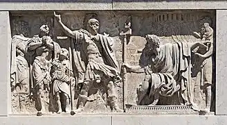 Bas-relief par Bartolomeo Ferrari.