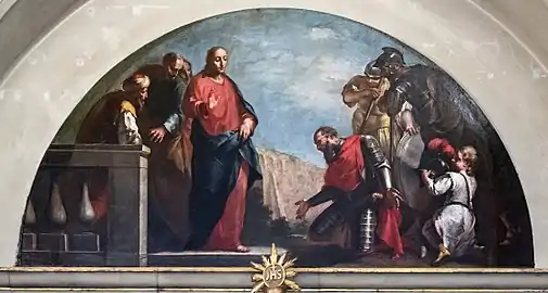 Le Christ et le centurion par Francesco Polazzo