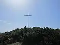 San cervone - vue de la croix dans la chapelle.