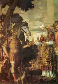 Pietro Marone, La Rencontre d'Abraham avec Melchizedek.